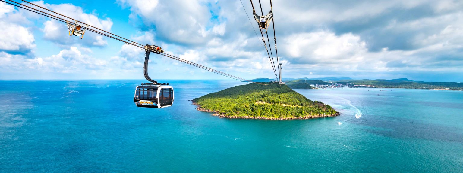 Cable car connecting directly from Mui Tan beach encroachment park